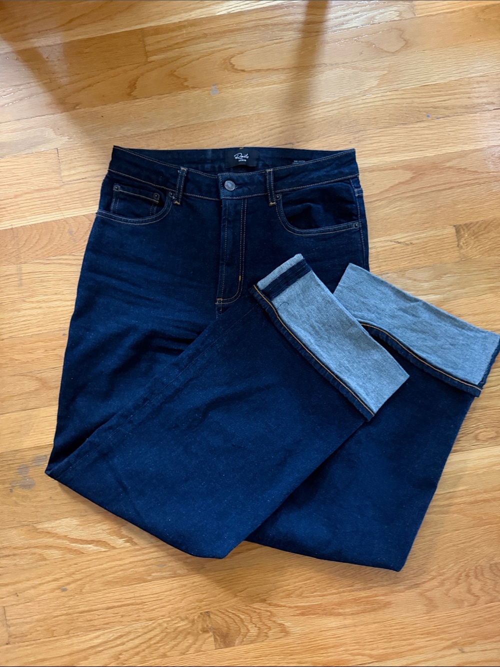 Rails The Getty Dark Wash Cuffed Jean
